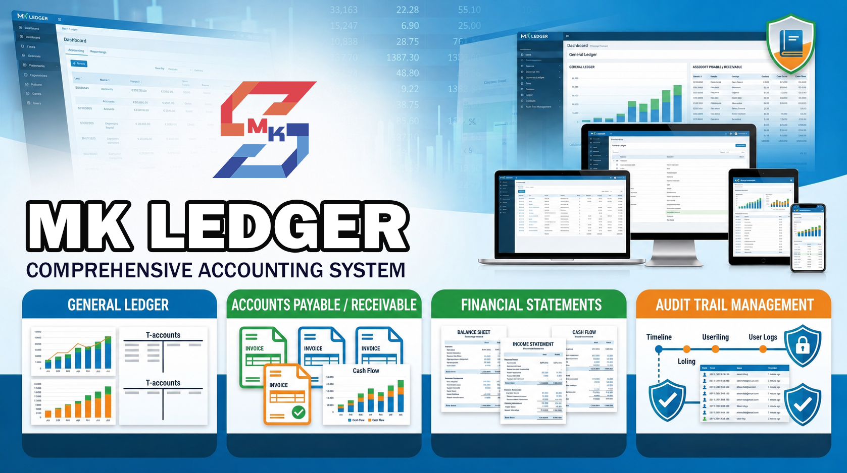 Accounting ledger and financial records
